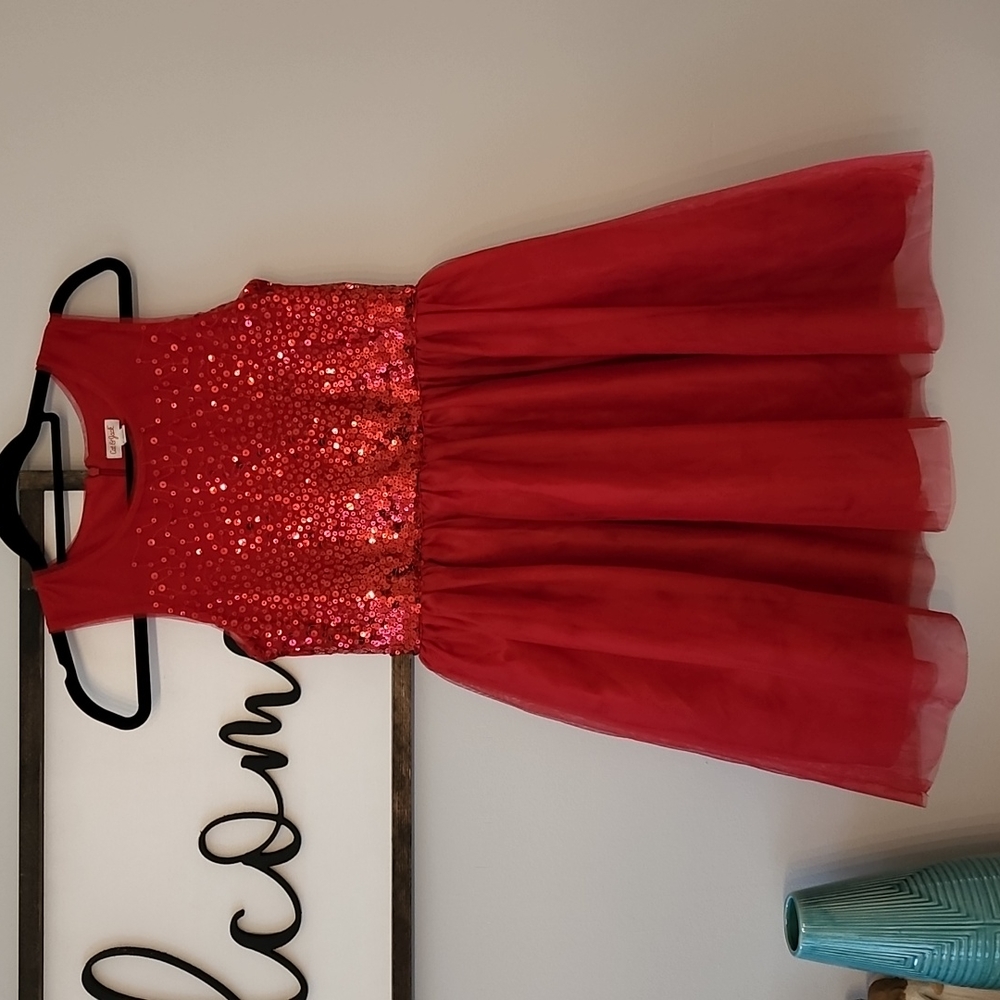 Red formal dress